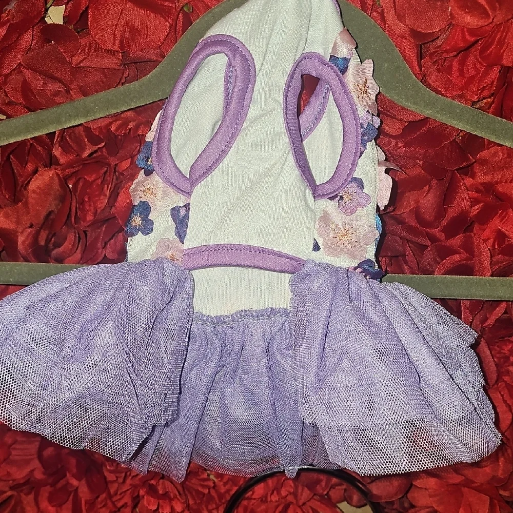 Purple Floral & Tool Dog Dress NWOT Size XSmall